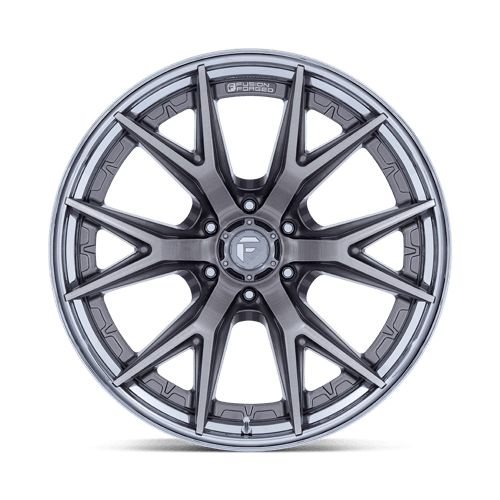 Fuel 1PC FC402 CATALYST 18x9 6x135 +1 Platinum W/ Chrome Lip