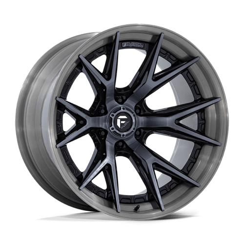 Fuel 1PC FC402 CATALYST 24x12 6x139.7 -44 Gloss Black Brushed Dark Tint
