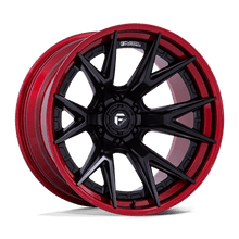 Fuel 1PC FC402 CATALYST 20x9 6x139.7 +1 Matte Black W/ Candy Red Lip