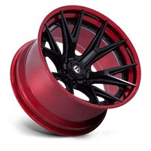 Fuel 1PC FC402 CATALYST 17x9 6x139.7 +1 Matte Black W/ Candy Red Lip