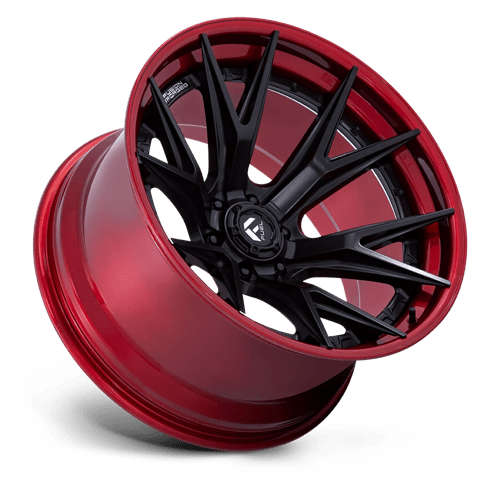 Fuel 1PC FC402 CATALYST 20x9 6x135 +20 Matte Black W/ Candy Red Lip