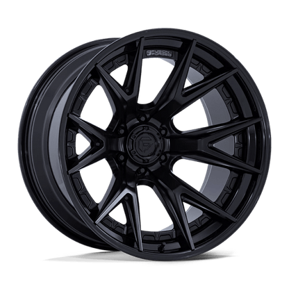 Fuel 1PC FC402 CATALYST 22x12 6x135 -44 Matte Black W/ Gloss Black Lip