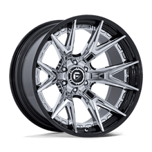 Fuel 1PC FC402 CATALYST 22x10 6x135 -18 Chrome W/ Gloss Black Lip