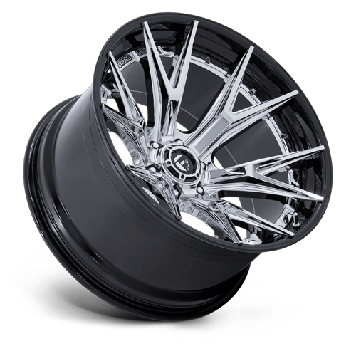 Fuel 1PC FC402 CATALYST 20x10 6x135 -18 Chrome W/ Gloss Black Lip