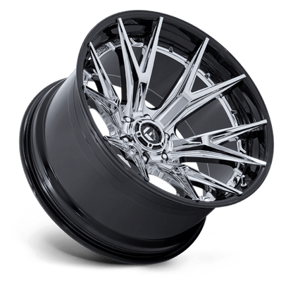 Fuel 1PC FC402 CATALYST 20x10 6x135 -18 Chrome W/ Gloss Black Lip