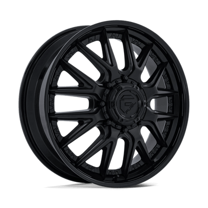Fuel 1PC D406 CATALYST DUALLY 24x8.25 8x210 +105 Matte Black W/ Gloss Black Lip