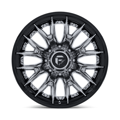 Fuel 1PC D407 CATALYST DUALLY 22x8.25 8x210 -221 Chrome W/ Gloss Black Lip