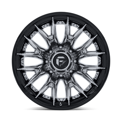 Fuel 1PC D407 CATALYST DUALLY 24x8.25 8x210 -221 Chrome W/ Gloss Black Lip