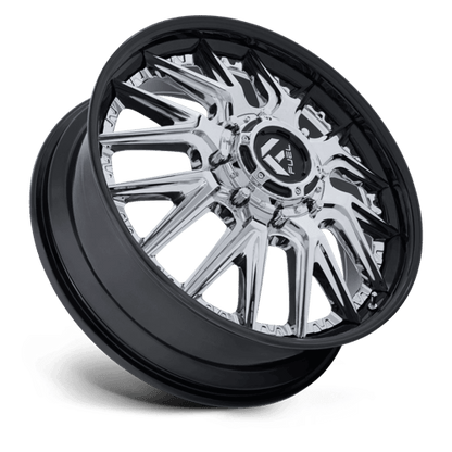 Fuel 1PC D407 CATALYST DUALLY 24x8.25 8x210 +105 Chrome W/ Gloss Black Lip