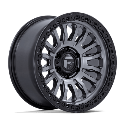 Fuel 1PC FC857 RINCON 20x10 8x165.1 -18 Matte Gunmetal W/ M-Black Lip