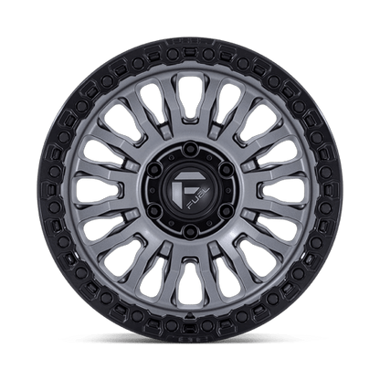 Fuel 1PC FC857 RINCON 18x9 8x180 -12 Matte Gunmetal W/ M-Black Lip