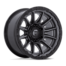 Fuel 1PC FC866 PISTON 17x8.5 5x114.3 +25 Matte Gunmetal Gloss Black Lip