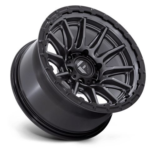 Fuel 1PC FC866 PISTON 20x9 6x139.7 +1 Matte Gunmetal Gloss Black Lip