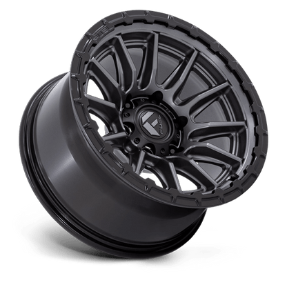 Fuel 1PC FC866 PISTON 20x9 6x135 +1 Matte Gunmetal Gloss Black Lip