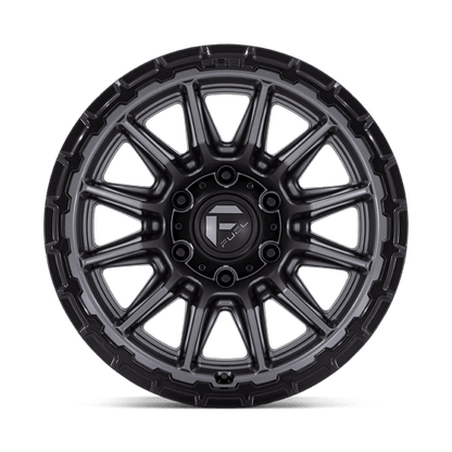 Fuel 1PC FC866 PISTON 20x9 6x135 +1 Matte Gunmetal Gloss Black Lip