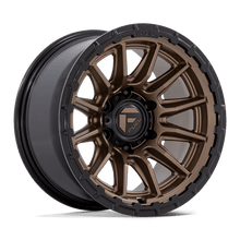 Fuel 1PC FC866 PISTON 17x9 6x135 -12 Matte Bronze W/ Gloss Black Li