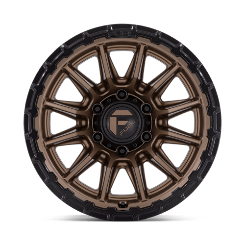 Fuel 1PC FC866 PISTON 22x10 5x127 -18 Matte Bronze W/ Gloss Black Li
