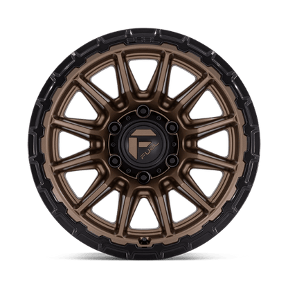 Fuel 1PC FC866 PISTON 22x9.5 6x135 +20 Matte Bronze W/ Gloss Black Li