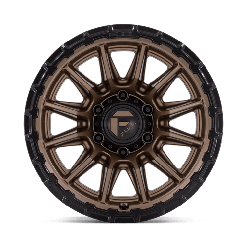 Fuel 1PC FC866 PISTON 17x8.5 6x139.7 +25 Matte Bronze W/ Gloss Black Li