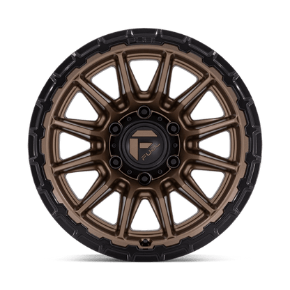 Fuel 1PC FC866 PISTON 17x9 5x127 +1 Matte Bronze W/ Gloss Black Li