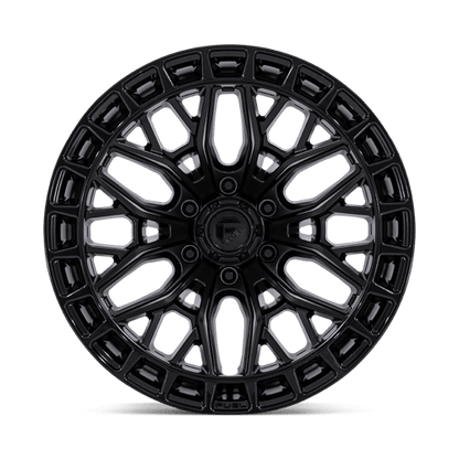 Fuel 1PC FC869 SIGMA 17x9 6x139.7 -12 Blackout W/ G-Blk Lip