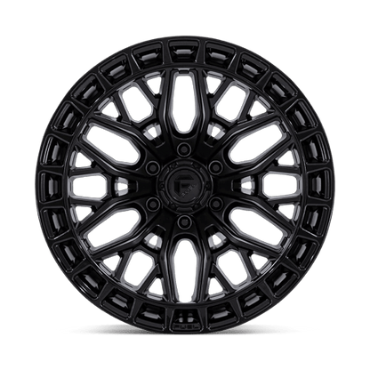 Fuel 1PC FC869 SIGMA 22x9.5 6x139.7 +18 Blackout W/ G-Blk Lip