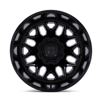 Fuel 1PC D871 FLUX DUALLY 20x8.25 8x165.1 -201 Blackout