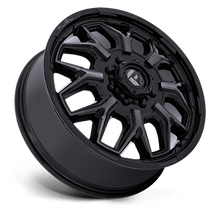 Fuel 1PC D875 FLUX DUALLY 20x8.25 8x165.1 +104 Gloss Black Brush Fc Gray Dddt