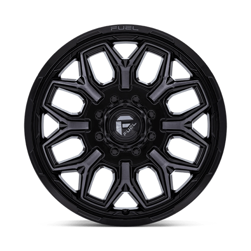 Fuel 1PC D875 FLUX DUALLY 20x8.25 8x200 -227 Gloss Black Brush Fc Gray Dddt