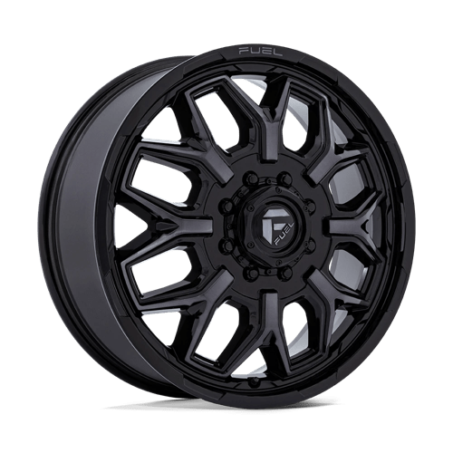 Fuel 1PC D875 FLUX DUALLY 22x8.25 8x210 +104 Gloss Black Brush Fc Gray Dddt