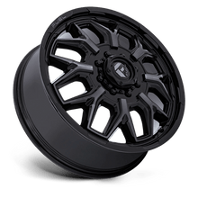 Fuel 1PC D875 FLUX DUALLY 22x8.25 8x170 +104 Gloss Black Brush Fc Gray Dddt