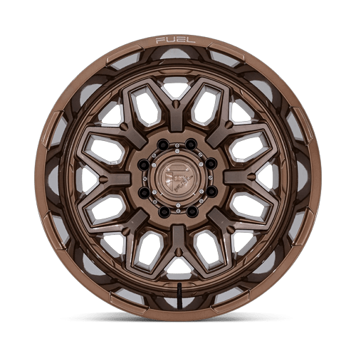 Fuel 1PC D876 FLUX DUALLY 20x8.25 8x165.1 -240 Platinum Bronze