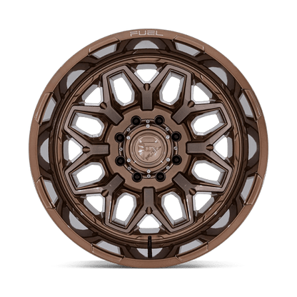Fuel 1PC D876 FLUX DUALLY 20x8.25 8x165.1 -240 Platinum Bronze