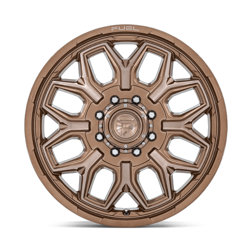 Fuel 1PC D876 FLUX DUALLY 22x8.25 8x165.1 +104 Platinum Bronze