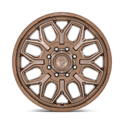 Fuel 1PC D876 FLUX DUALLY 22x8.25 8x165.1 +104 Platinum Bronze