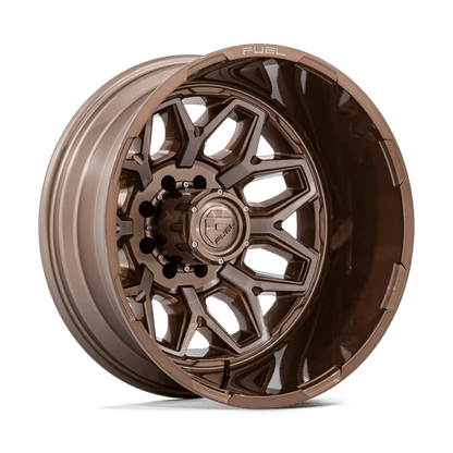 Fuel 1PC D876 FLUX DUALLY 20x8.25 8x200 -201 Platinum Bronze