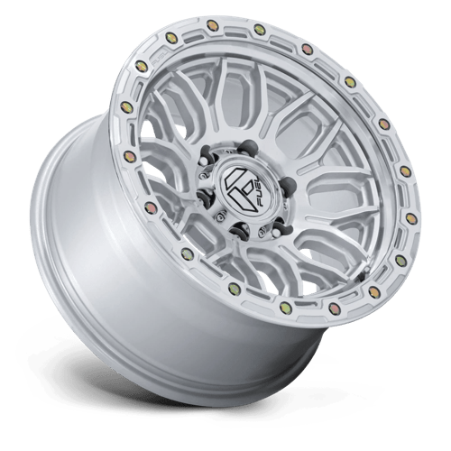Fuel 1PC FC881 SURGE 18x9 6x139.7 +1 Gloss Silver W/ Machined Face
