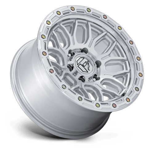 Fuel 1PC FC881 SURGE 20x10 5x127 -18 Gloss Silver W/ Machined Face