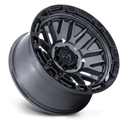 Fuel 1PC FC890 RAIL 20x9 5x127 +1 Gloss Gunmetal W/ G-Blk Lip