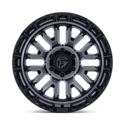 Fuel 1PC FC890 RAIL 17x9 6x135 +1 Gloss Gunmetal W/ G-Blk Lip