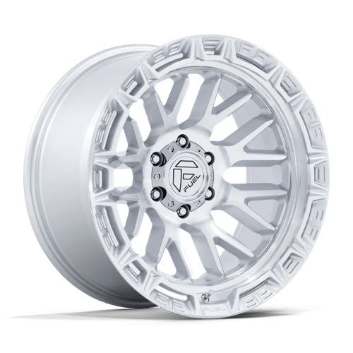 Fuel 1PC FC890 RAIL 17x9 6x135 +1 Gloss Silver W/ Machined Face