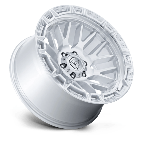 Fuel 1PC FC890 RAIL 17x9 6x139.7 +1 Gloss Silver W/ Machined Face