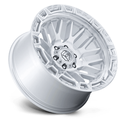 Fuel 1PC FC890 RAIL 17x9 6x139.7 +1 Gloss Silver W/ Machined Face
