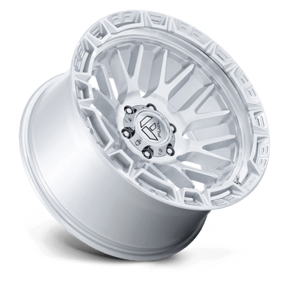 Fuel 1PC FC890 RAIL 20x9 5x127 +1 Gloss Silver W/ Machined Face