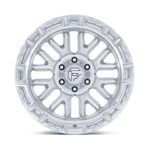 Fuel 1PC FC890 RAIL 20x9 5x127 +1 Gloss Silver W/ Machined Face