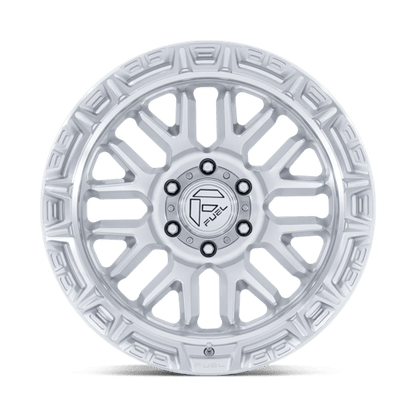 Fuel 1PC FC890 RAIL 20x9 5x127 +1 Gloss Silver W/ Machined Face