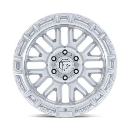 Fuel 1PC FC890 RAIL 17x9 6x139.7 -12 Gloss Silver W/ Machined Face