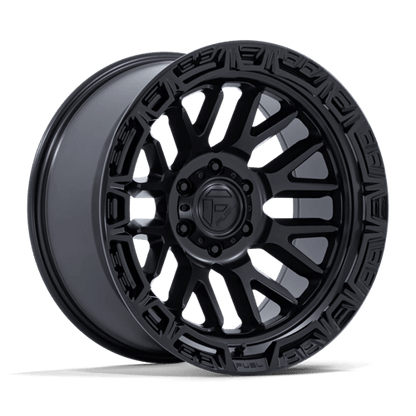 Fuel 1PC FC890 RAIL 17x9 6x139.7 +1 Matte Black W/ Gloss Black Lip