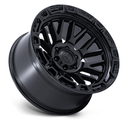 Fuel 1PC FC890 RAIL 17x9 5x127 +1 Matte Black W/ Gloss Black Lip