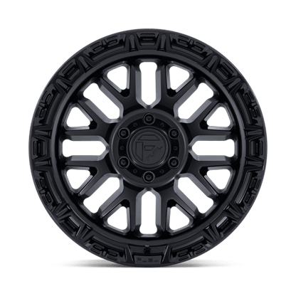 Fuel 1PC FC890 RAIL 17x9 6x139.7 +1 Matte Black W/ Gloss Black Lip